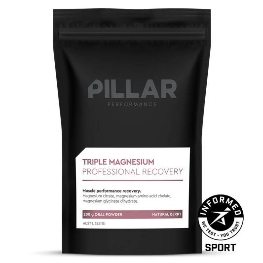 TRIPLE MAGNESIUM POWDER - Natural Berry 200g Pouch