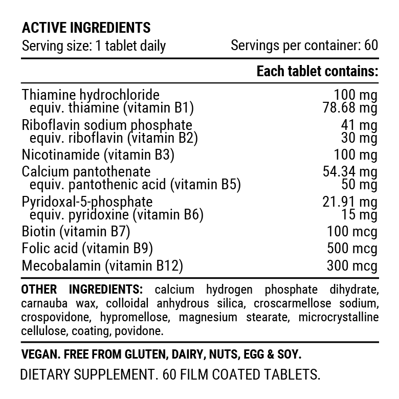 ULTRA B ACTIVE 60 Tablets