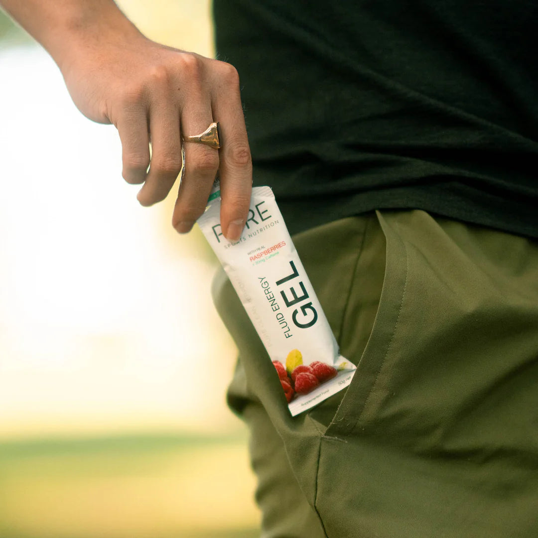 PURE Fluid Energy Gel - Raspberry + Caffeine
