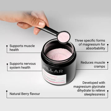 TRIPLE MAGNESIUM POWDER - Natural Berry 400g Pouch = 87c a serve